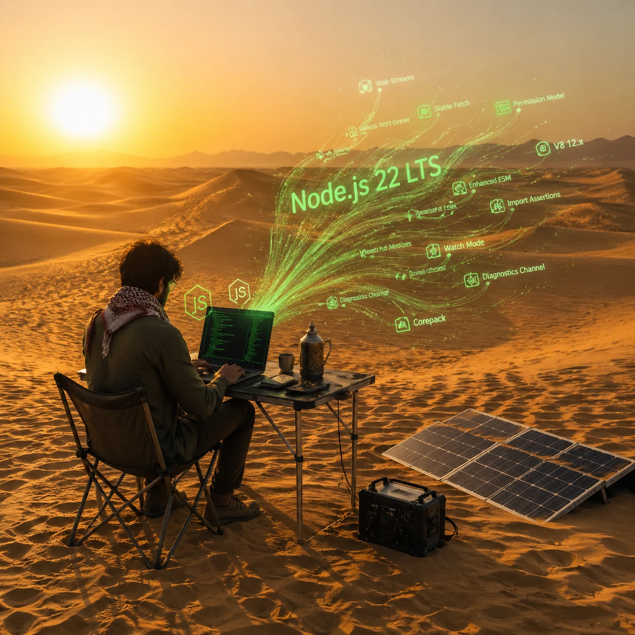 Node.js 22 LTS و تغییرات مهم آن