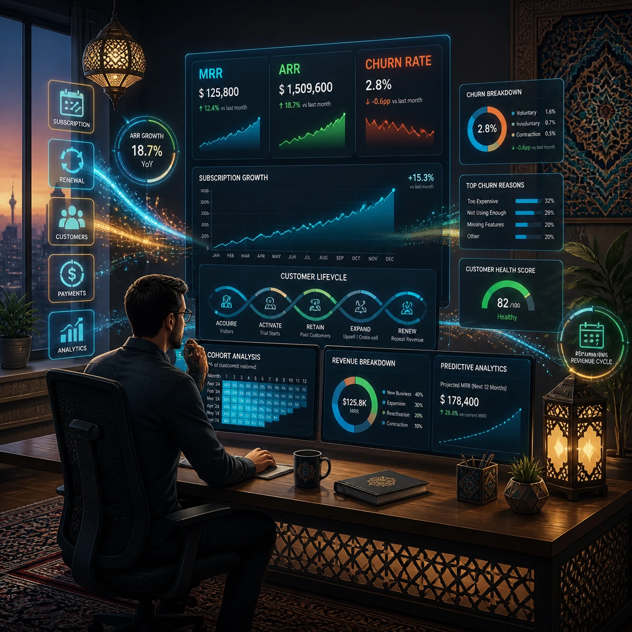 شاخص‌های مالی SaaS: MRR، ARR و Churn
