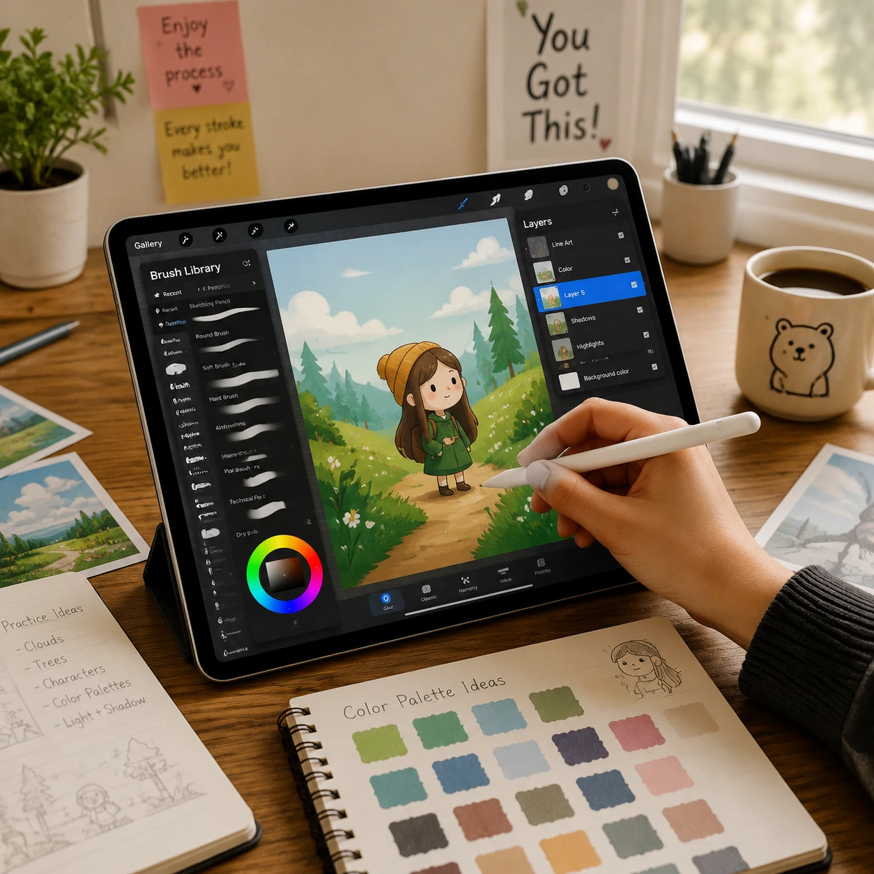 شروع نقاشی دیجیتال با Procreate: راهنمای مبتدی